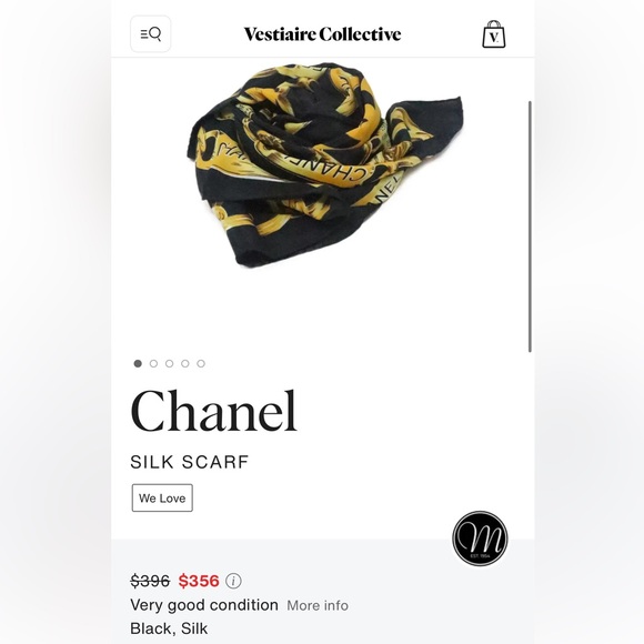 Rare Chanel 31 Rue Cambon Silk Scarf-Vintage - Picture 9 of 9